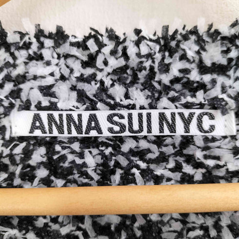 アナスイ ANNA SUI NYC ミックスフラッグヤーンニットカーディガン レディース FREE