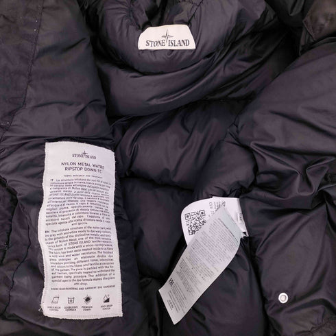 ストーンアイランド STONE ISLAND 19AW NYLON METAL WATRO RIPSTOP DOWN-TC ナイロン メタル リップストップ ダウン ジャケット 再生ナイロン メンズ import:M