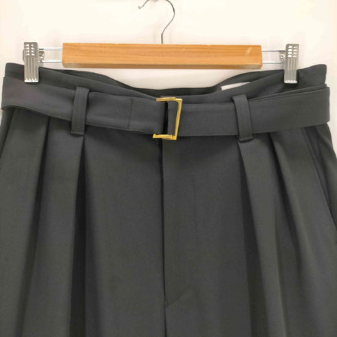 クルニ CULLNI ベルト付き 2タックスラックスパンツ メンズ
