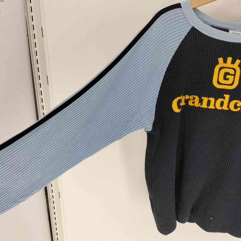 ジーディーシー GDC GRANDCRAFT MOTOR 両面プリント サイドライン ワッフル サーマル ラグランスリーブ Tシャツ レディース