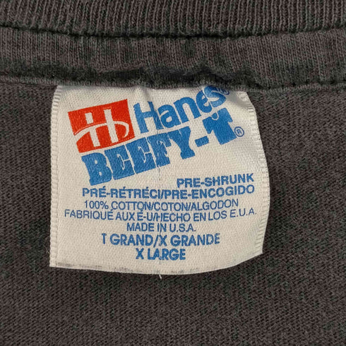 ヘインズ Hanes USA製 シングルステッチ Portrait radils プリントTシャツ メンズ JPN:XL
