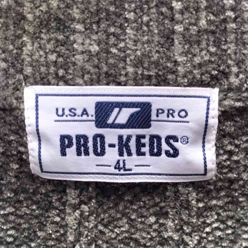 プロケッズ PRO-Keds ハーフジップ ベロアプルオーバー メンズ 4L