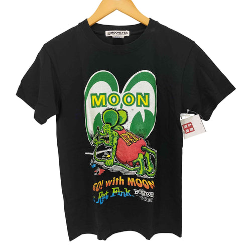 MOONEYES キャラクター コラボ ペイント Tシャツ メンズ JPN:S
