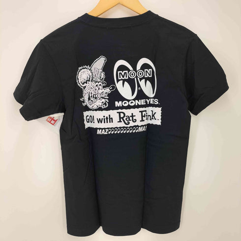 MOONEYES キャラクター コラボ ペイント Tシャツ メンズ JPN:S