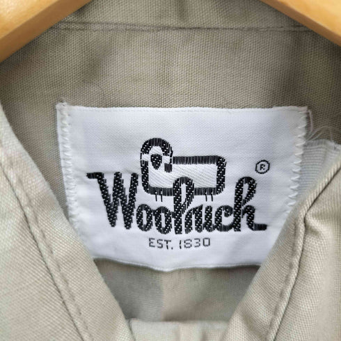 ウールリッチ WOOLRICH 70-80S USA製 白タグ S/S サファリ シャツ レディース