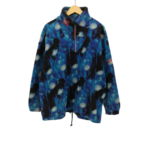 サロモン SALOMON 総柄 ハーフジップ フリース メンズ import:XL