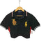 ポロラルフローレン POLO RALPH LAUREN ビッグポニー 刺繍 PRINCES TEAMPOLO BUILDING ナンバー リメイク クロップド ポロ シャツ レディース import:M