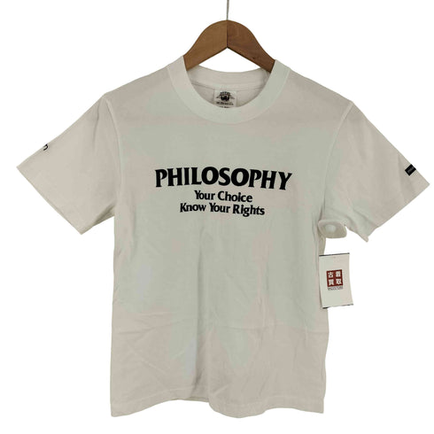 ダブルタップスブリンク WTAPS BULLINK PHILOSOPHY メッセージプリントクルーネックTシャツ メンズ SMALL