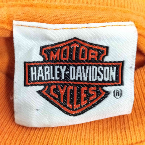 ハーレーダビッドソン HARLEY-DAVIDSON ハイチ製 Hanes ロゴプリント クルーネック Tシャツ メンズ import:XL