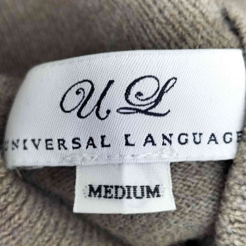 ユニバーサルランゲージ UNIVERSAL LANGUAGE ウール100 タートルネックニット マシーンウォッシュ メンズ JPN:M