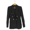 ザラ ZARA ポリレーヨン 金ボタン ダブルテーラードジャケット レディース import:XS