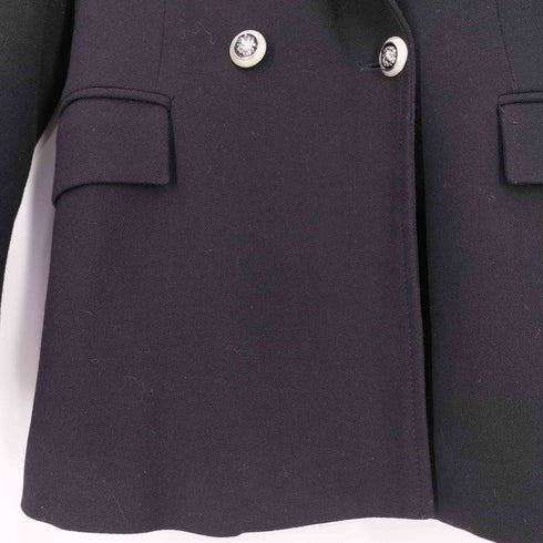 ザラ ZARA ポリレーヨン 金ボタン ダブルテーラードジャケット レディース import:XS