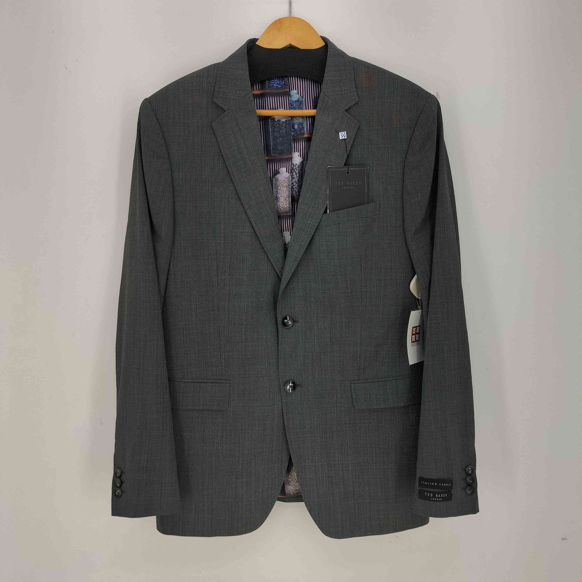 テッドベーカー TED BAKER MODERN FIT 裏地総柄 2B シングル テッドベーカー TED BAKER MODERN FIT 裏地総柄 2B シングル