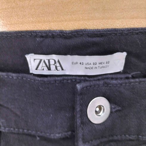 ザラ ZARA ストレッチブラックスキニーパンツ メンズ EUR42