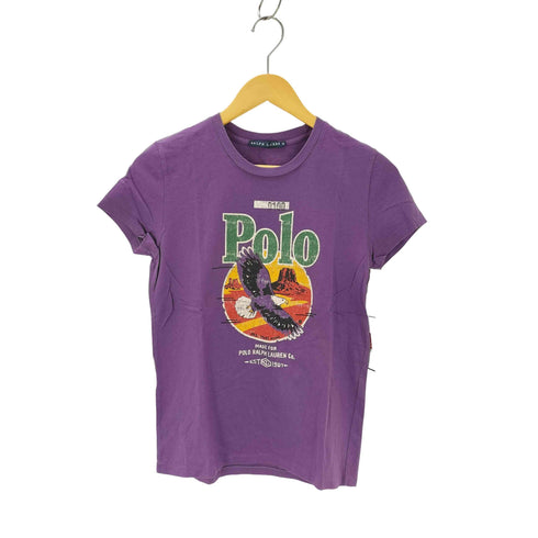 ラルフローレン RALPH LAUREN フロントプリントTシャツ レディース import:M