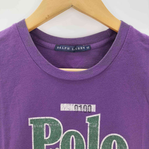 ラルフローレン RALPH LAUREN フロントプリントTシャツ レディース import:M