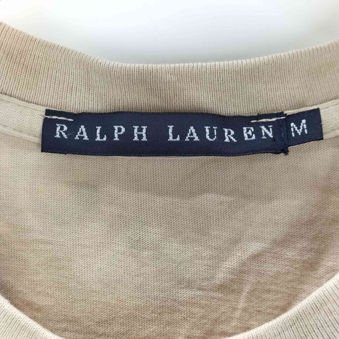 ラルフローレン RALPH LAUREN 製品染め フロントプリントTシャツ レディース import:M