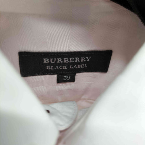 バーバリーブラックレーベル BURBERRY BLACK LABEL チェック柄ワンポケットL/Sボタンダウンシャツ メンズ 39
