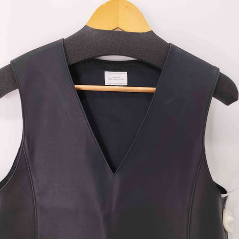 ユナイテッドアローズグリーンレーベルリラクシング UNITED ARROWS green label relaxing レザーライク ベスト レディース