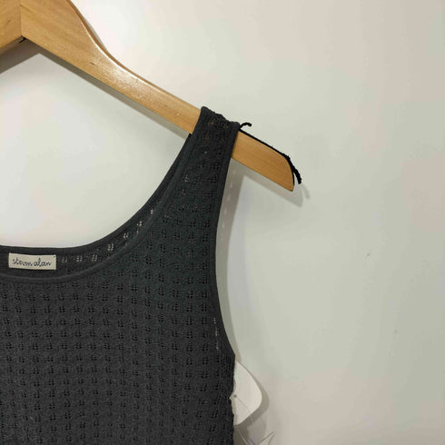 スティーブンアラン Steven Alan ジグザグアイレット ニットタンクトップ レディース