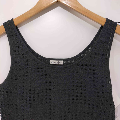 スティーブンアラン Steven Alan ジグザグアイレット ニットタンクトップ レディース