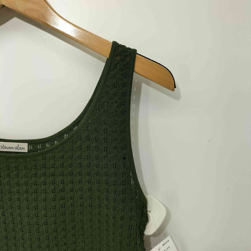 スティーブンアラン Steven Alan ジグザグアイレット ニットタンクトップ レディース