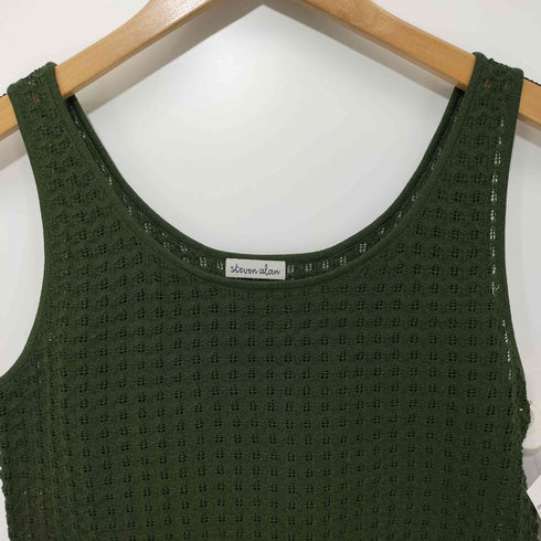 スティーブンアラン Steven Alan ジグザグアイレット ニットタンクトップ レディース