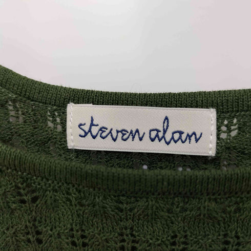 スティーブンアラン Steven Alan ジグザグアイレット ニットタンクトップ レディース