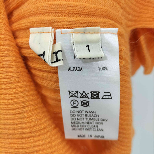 アンフィル unfil 23AW ベビーアルパカランダムリブハイネックセーター レディース JPN:1