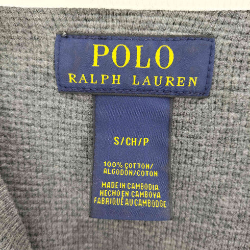 ポロラルフローレン POLO RALPH LAUREN ポニー 刺繍 コットン サーマル L/S Tシャツ メンズ import:S