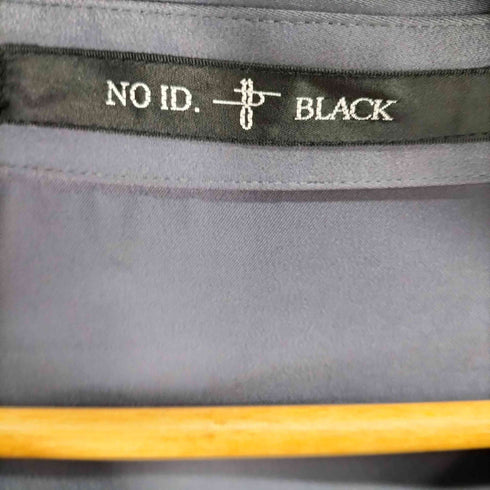 ノーアイディーブラック NO ID.BLACK アシンメトリーギャザーロングシャツ メンズ ONE SIZE