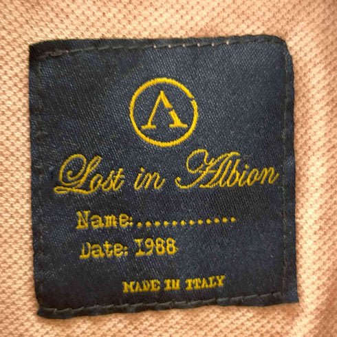 ロストインアルビオン LOST IN ALBION イタリア製 刺繍ポロシャツ メンズ import:S