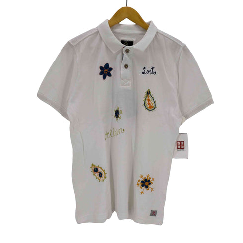 ロストインアルビオン LOST IN ALBION イタリア製 刺繍ポロシャツ メンズ import:M