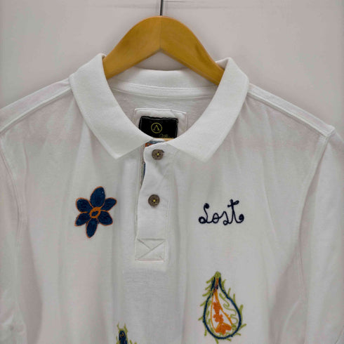 ロストインアルビオン LOST IN ALBION イタリア製 刺繍ポロシャツ メンズ import:M