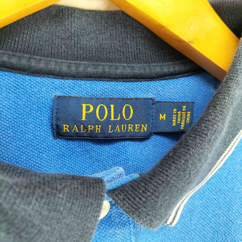 ポロラルフローレン POLO RALPH LAUREN 鹿の子 ヨット柄 ポニー刺繍S/Sポロシャツ メンズ JPN:M