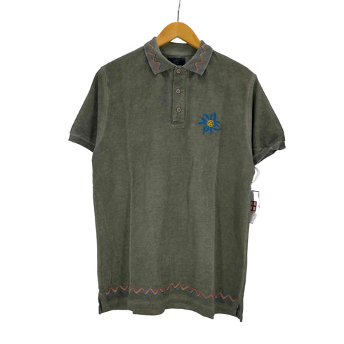 ロストインアルビオン LOST IN ALBION イタリア製 刺繍ポロシャツ メンズ import:M