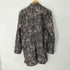 ノーアイディーブラック NO ID.BLACK グリッチプリントアシンメトリーロングシャツ メンズ ONE SIZE