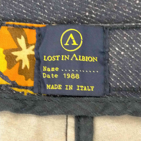 ロストインアルビオン LOST IN ALBION イタリア製 総柄ハーフパンツ メンズ 48