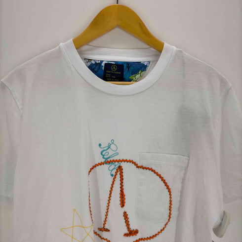 ロストインアルビオン LOST IN ALBION イタリア製 刺繍クルーネックTシャツ メンズ import:L