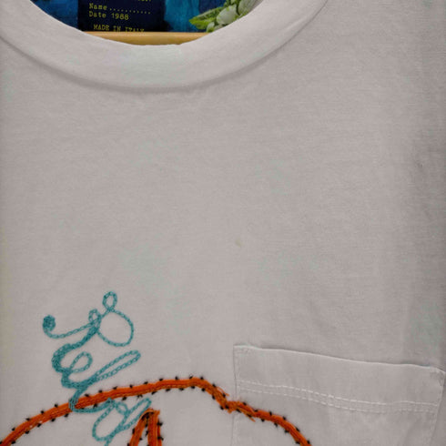 ロストインアルビオン LOST IN ALBION イタリア製 刺繍クルーネックTシャツ メンズ import:L