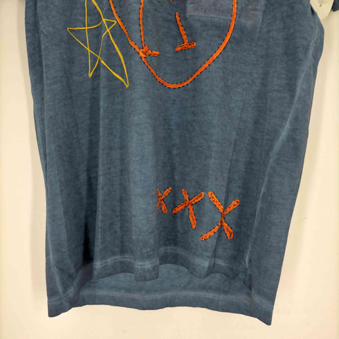 ロストインアルビオン LOST IN ALBION イタリア製 刺繍クルーネックTシャツ メンズ import:S