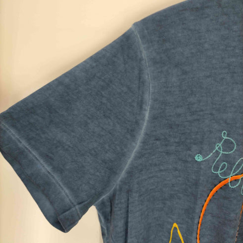 ロストインアルビオン LOST IN ALBION イタリア製 刺繍クルーネックTシャツ メンズ import:S