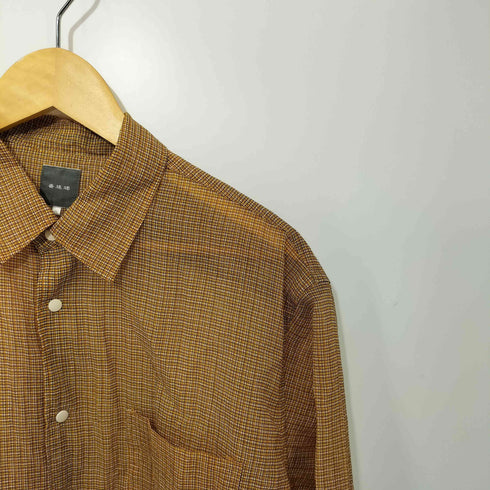 迷迭香 Bshop別注 24SS ナイロン メッシュシャツ メンズ