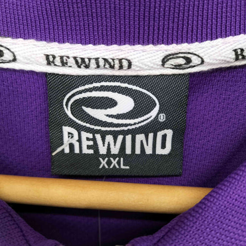 REWIND ロゴ刺繍ジップポロシャツ メンズ JPN:XXL