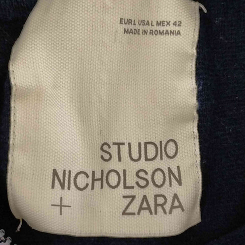 ザラ ZARA ウールハーフジップセーター メンズ import:L