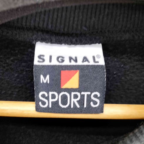 シグナルスポーツ SIGNAL SPORTS 90S キャラクタープリント クルーネックスウェット メンズ import:M