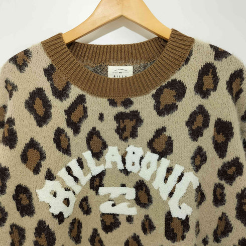 ビラボン BILLABONG 24AW レオパード シャギー ニット レディース import:M