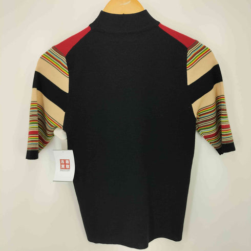 キャバン CABaN モックネック マルチボーダー S/S ニット レディース import:S