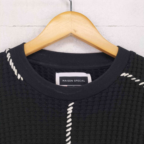 メゾンスペシャル MAISON SPECIAL 鬼ワッフルクレイジーステッチプライムオーバーTシャツ メンズ 1
