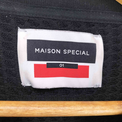 メゾンスペシャル MAISON SPECIAL 鬼ワッフルクレイジーステッチプライムオーバーTシャツ メンズ 1